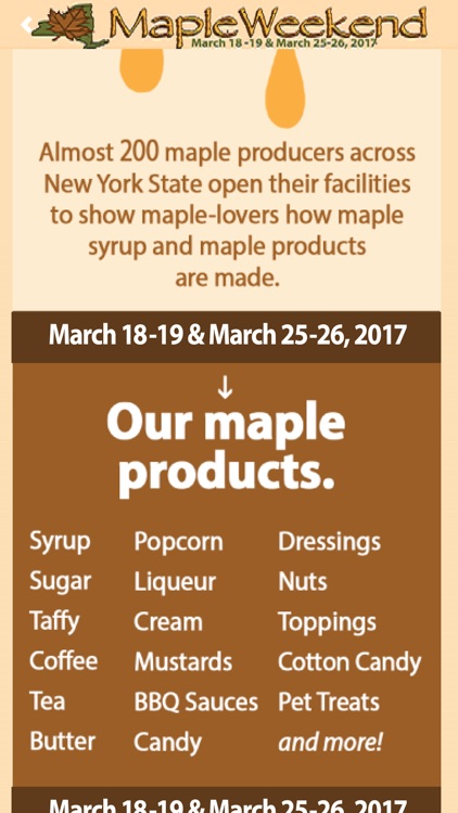 NYS Maple Weekend screenshot-3