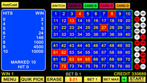 Keno Four Card screenshot