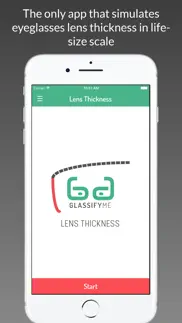 lens thickness by glassifyme iphone screenshot 1