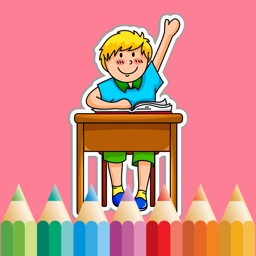 Livre à colorier de l'école pour les enfants