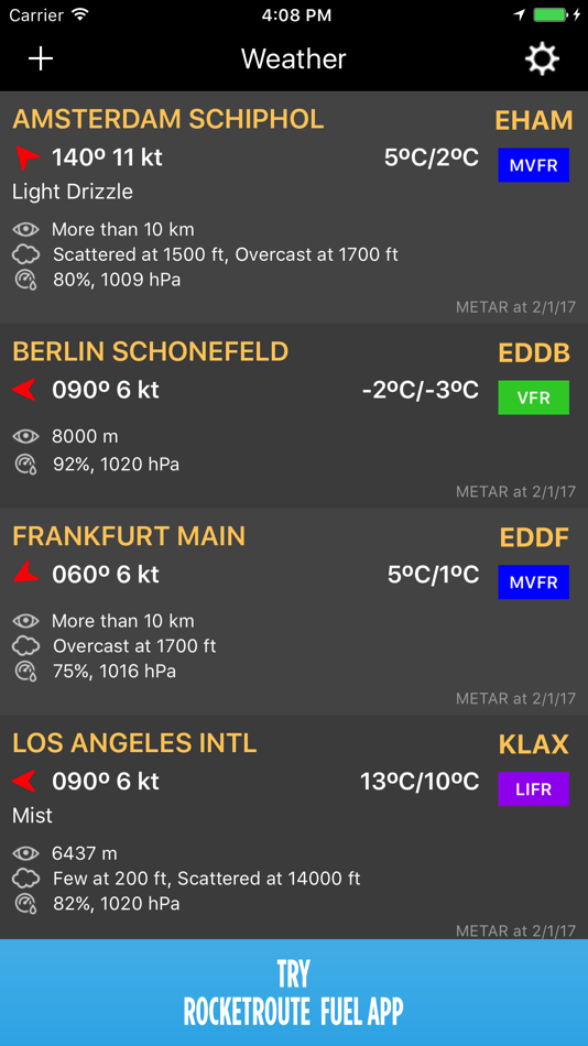 RocketRoute Weather - 1.0 - (iOS)