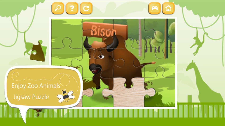 Learn Zoo Animals Jigsaw Puzzle Game For Kids - 1.0 - (iOS)