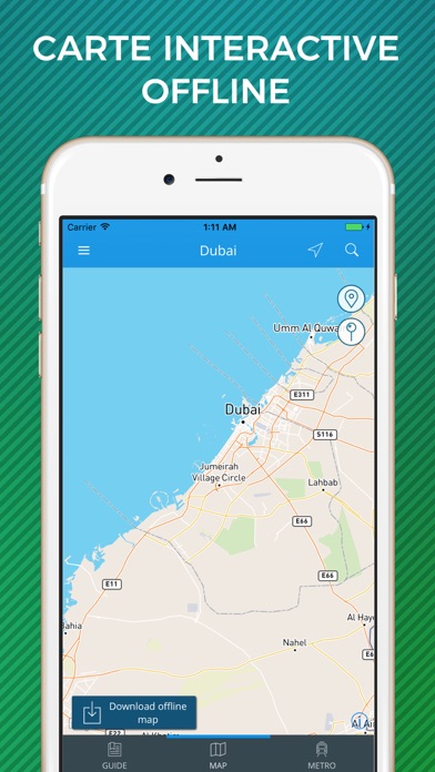 Screenshot #3 pour Dubai Guide Voyage avec Offline Maps