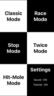 black tiles - touch the white piano keyboard iphone screenshot 2