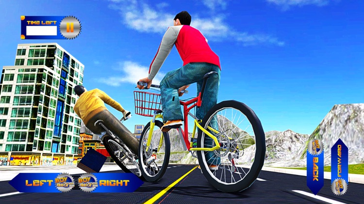 Boy Bike Rider - Thief Chase & Bicycle Run Sim