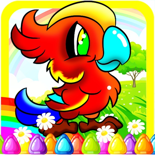 Birds Coloring Book Kids : games for boys & girls iOS App