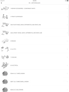 Car Parts for Chrysler - ETK Spare Parts Diagrams iPad image 4