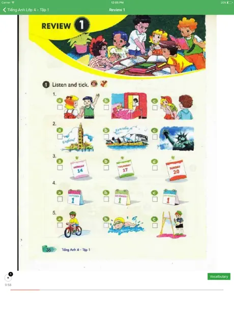 Tiếng Anh Lớp 4