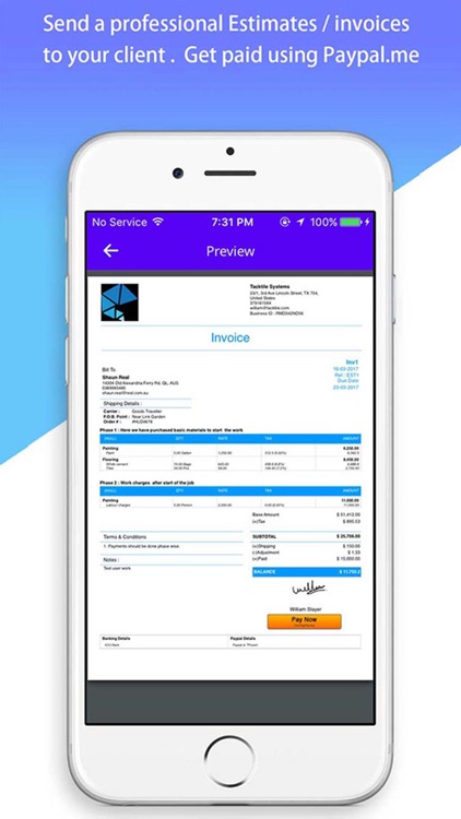 Contractor Assist: Budget+ Invoice for contractors screenshot-4