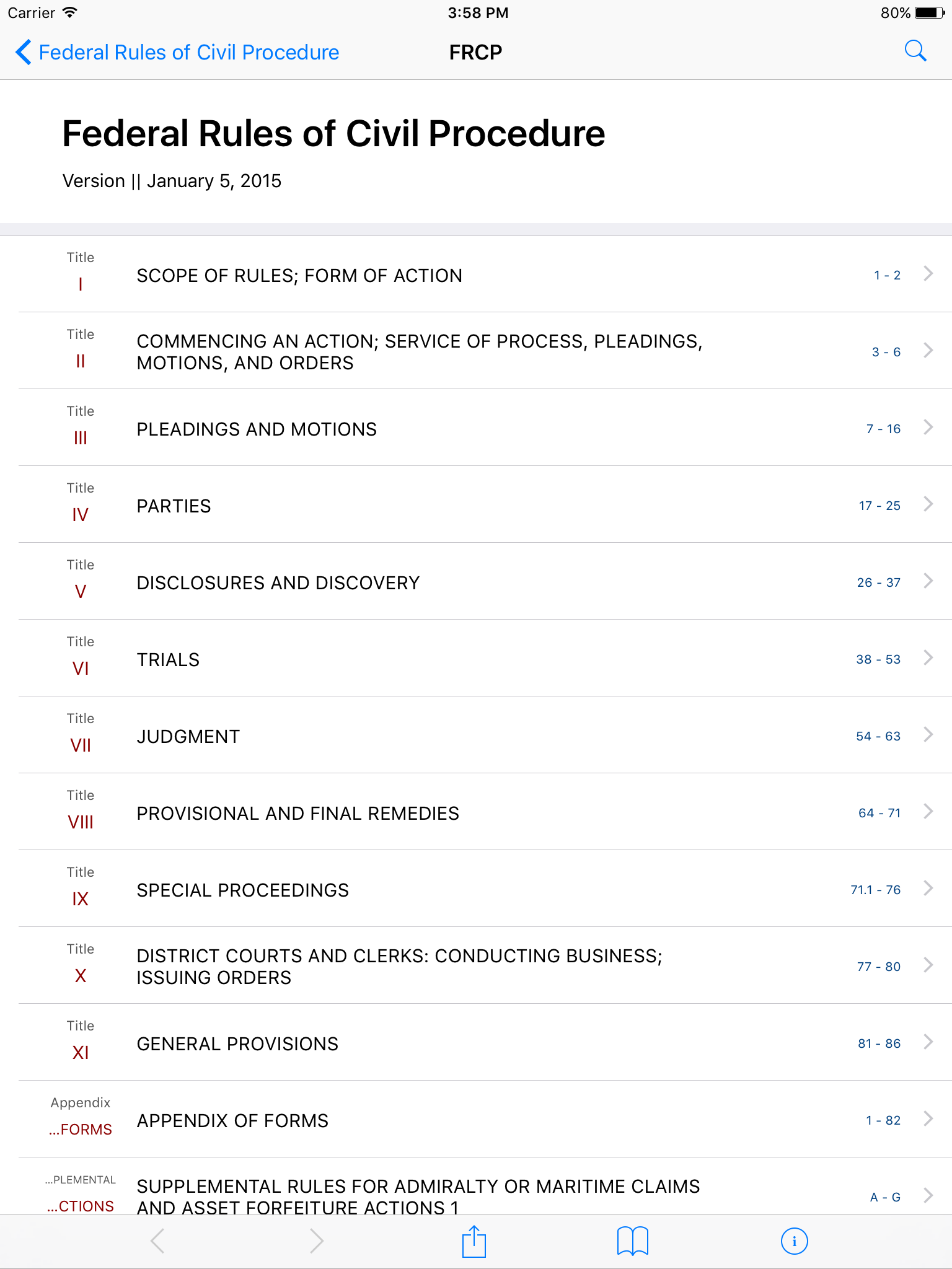 Federal Rules of Civil Procedure (LawStack's FRCP)