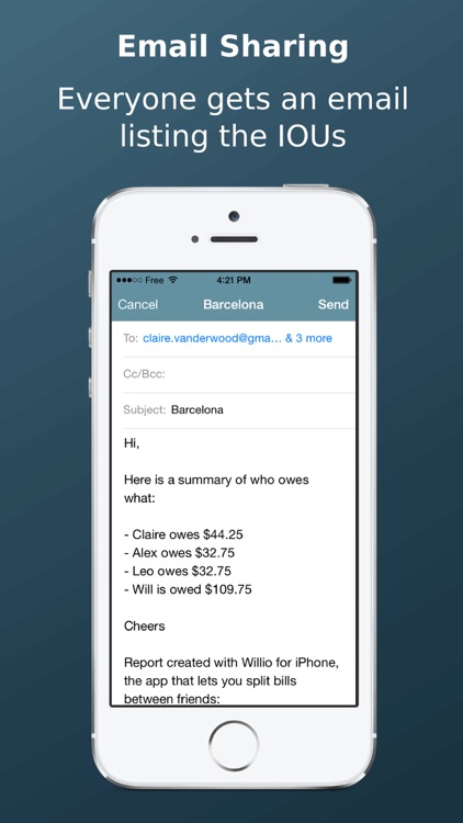 Willio - Split bills between friends screenshot-4
