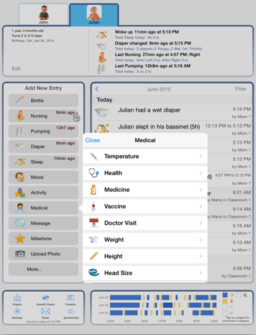 Скриншот из Baby Connect for iPad
