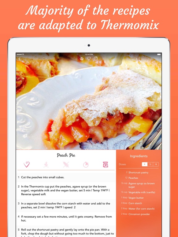 Veggitable - Healthy and vegan recipes iPad screenshot