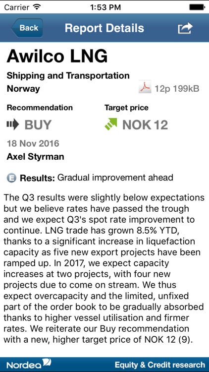 Nordea Markets Equity Research