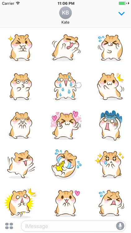 Hendrix The Little Hamster Sticker