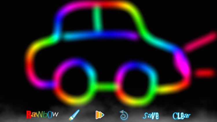 RainbowDoodle - Animated rainbow glow effect