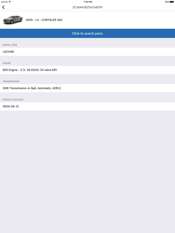 Screenshot #4 pour Car Parts for Chrysler - ETK Spare Parts Diagrams