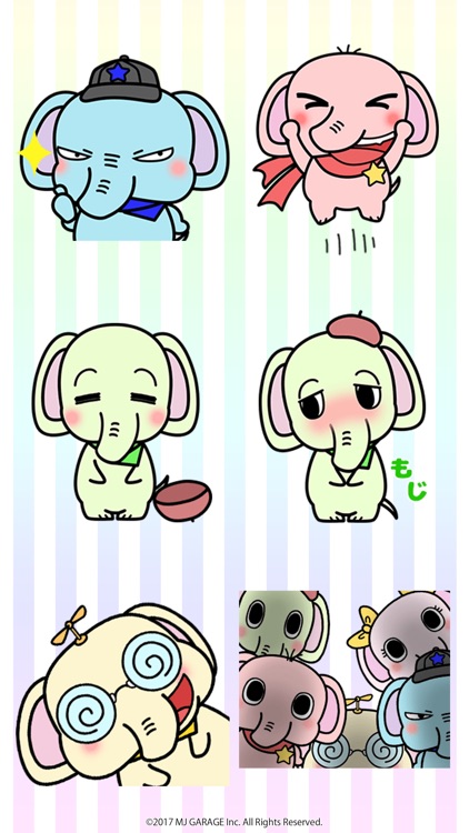 ▶動くぞ！ ぞうさんのステッカーだゾウ！ screenshot-3