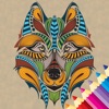 coloring book mandala art trivia paintings stress