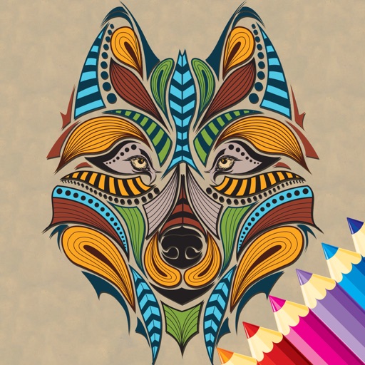 coloring book mandala relax stress relief for me icon