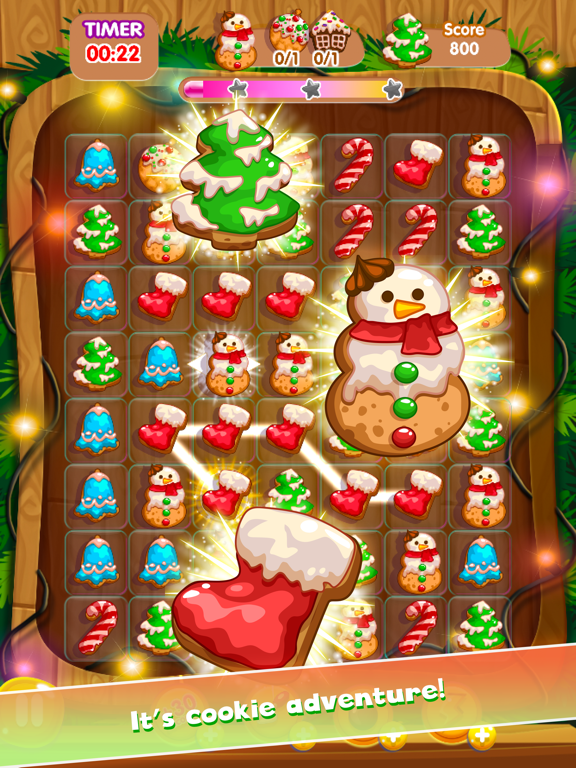 Christmas Winter Mania - Free Match 3 Puzzle iPad screenshot