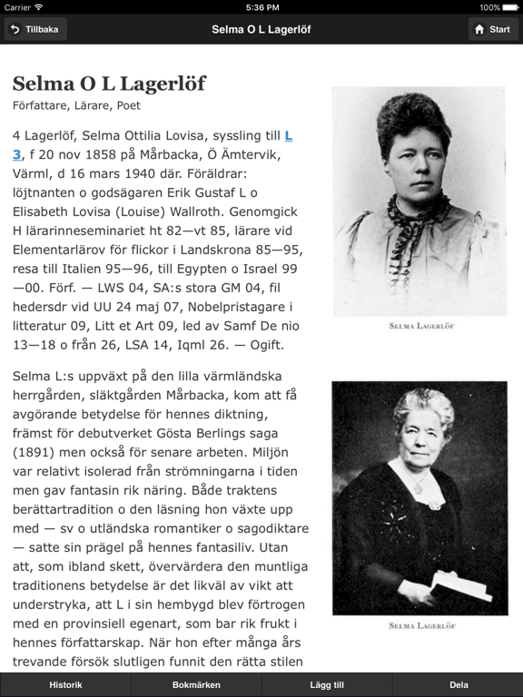 Screenshot #6 pour Svenskt biografiskt lexikon