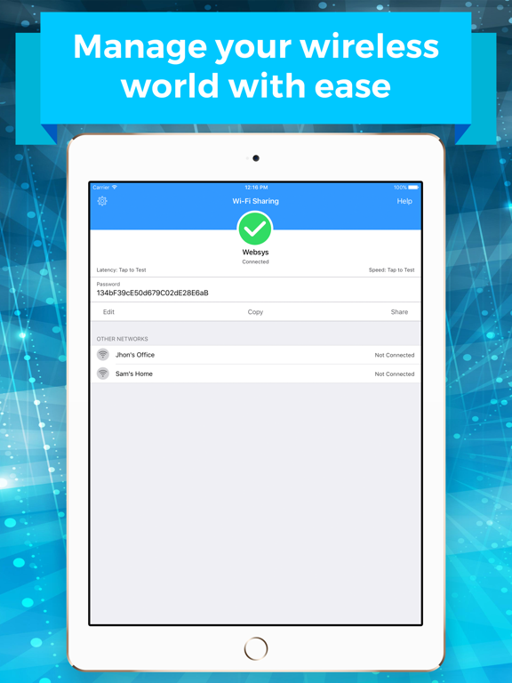 Screenshot #4 pour Wi-Fi Password Sharing Widget