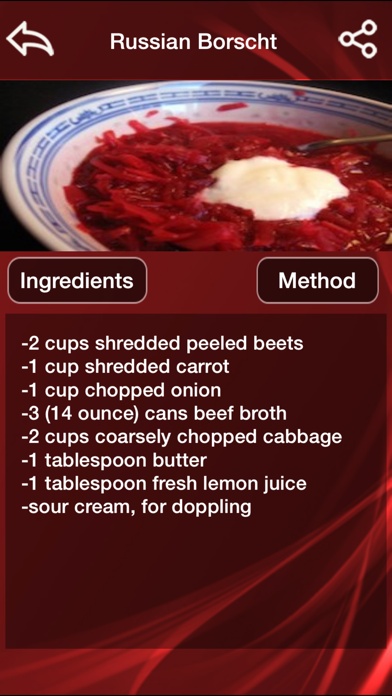 Screenshot #3 pour Russian Food Recipes - Russian Recipes Collection