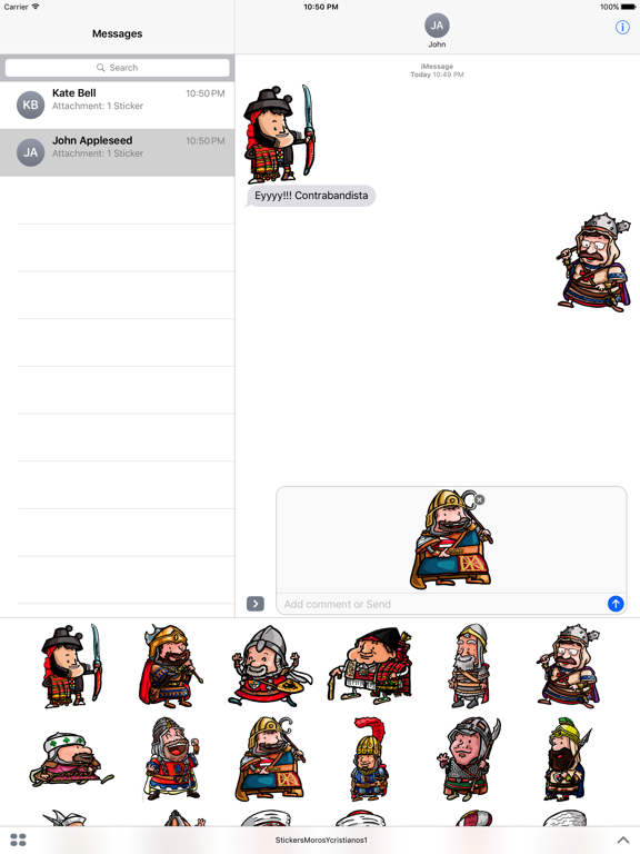 Screenshot #4 pour Stickers Moros y Cristianos 1