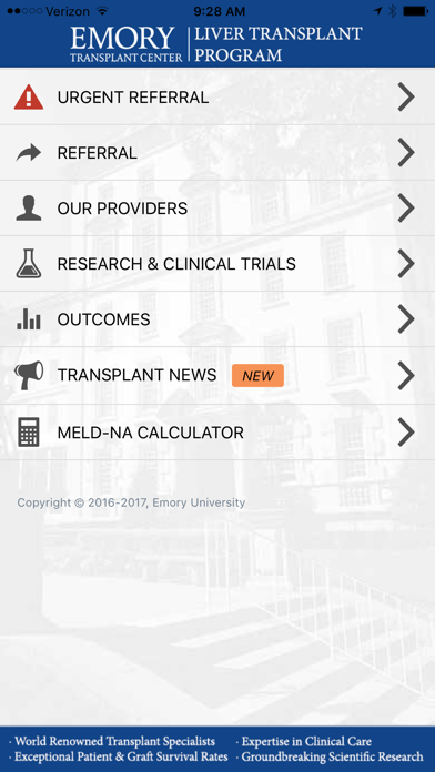 Screenshot #1 pour Emory Liver Transplant