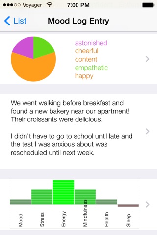 Mood-Log screenshot 2