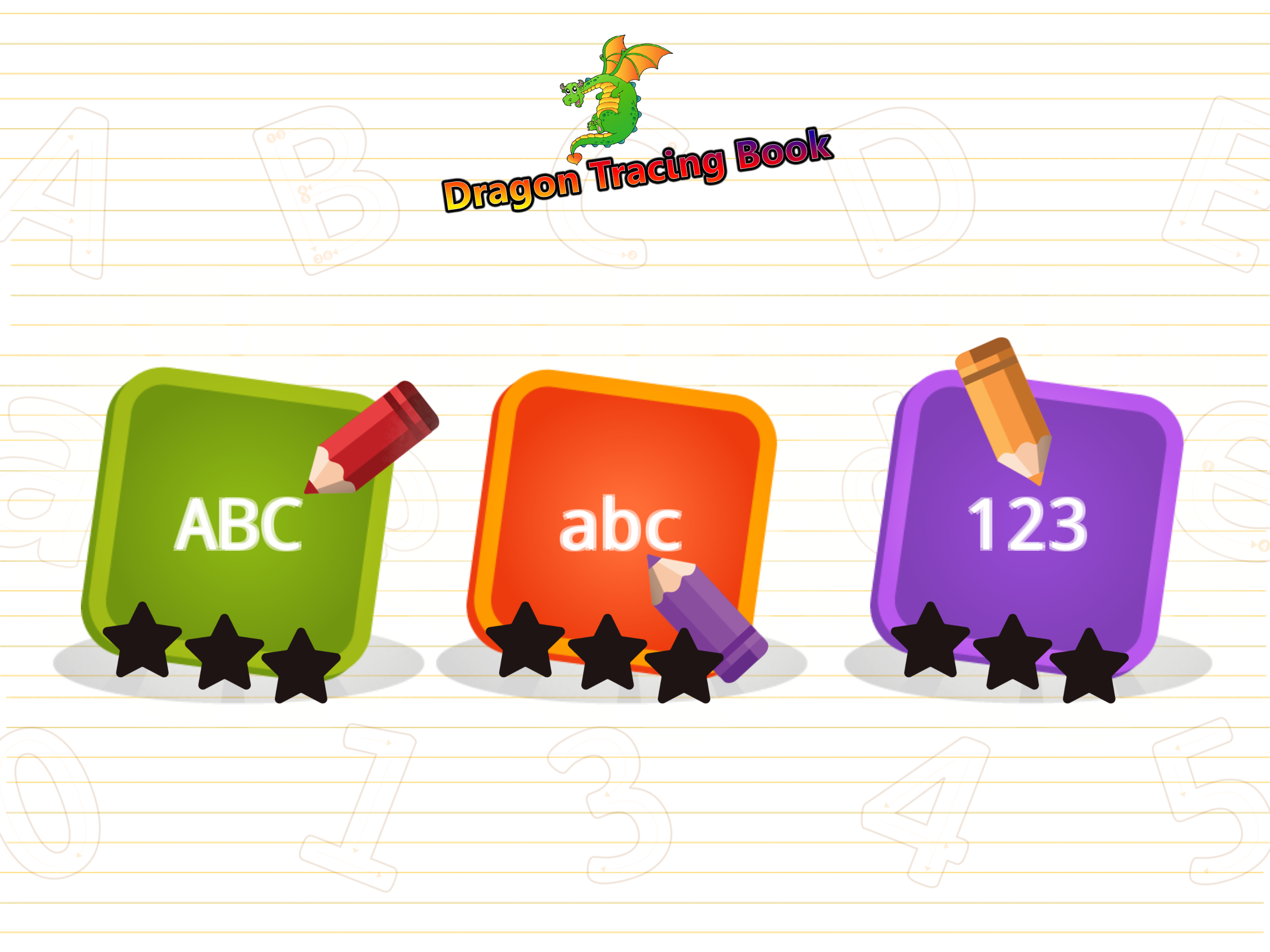 ABC Tracing : Dragon For Kids