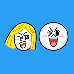 JAMES & MOON Emoji Stickers - LINE FRIENDS