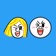 JAMES & MOON Emoji Stickers - LINE FRIENDS app icon - Stickers app for iPhone