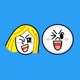JAMES & MOON Emoji Stickers - LINE FRIENDS app icon - Stickers app for iPhone