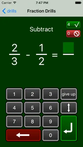 Game screenshot Fraction Drills Free apk