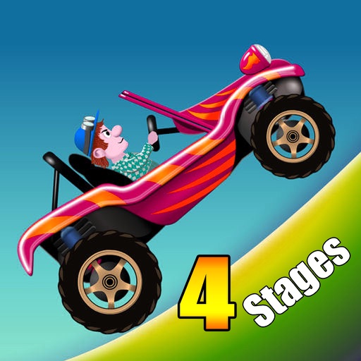 Hill Climb Racing : 4 Stages - Super Hero Game Icon