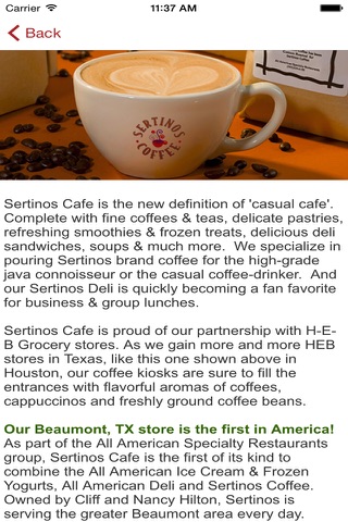 Sertinos Coffee screenshot 4