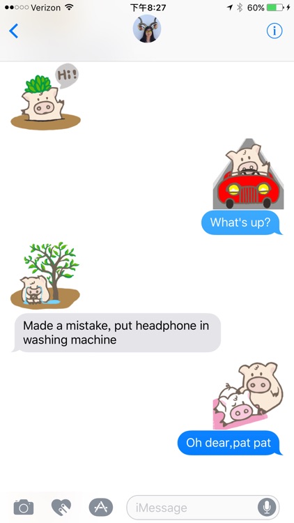 Toto Pig - Adorable Piggy Couple Animated Stickers