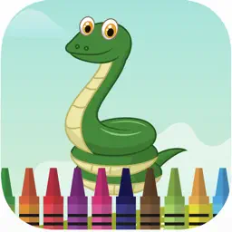 Planet of zoo animal coloring book games for kids app icon
