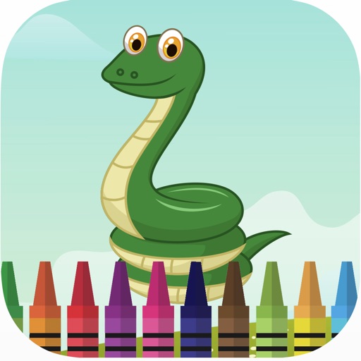 Planet of zoo animal coloring book games for kids Icon
