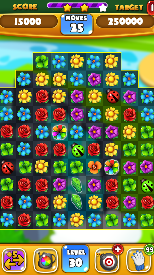 Flower Crush - Match 3 & Blast Garden to Bloom! - 1.1 - (iOS)