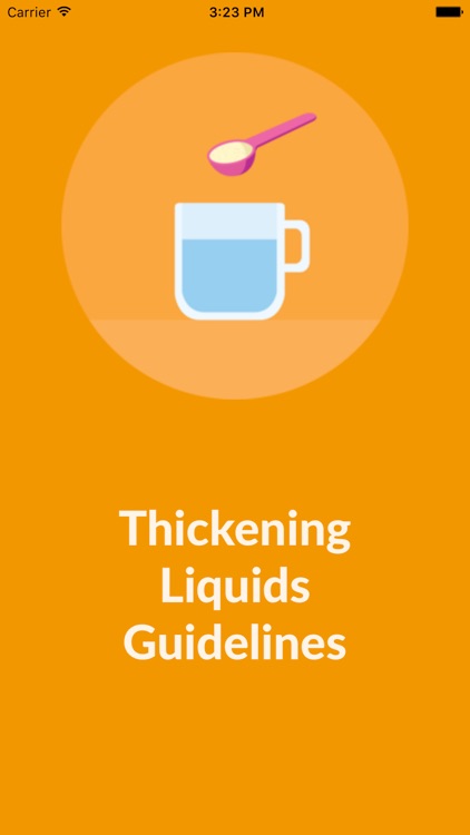 Thickening Liquids Guidelines