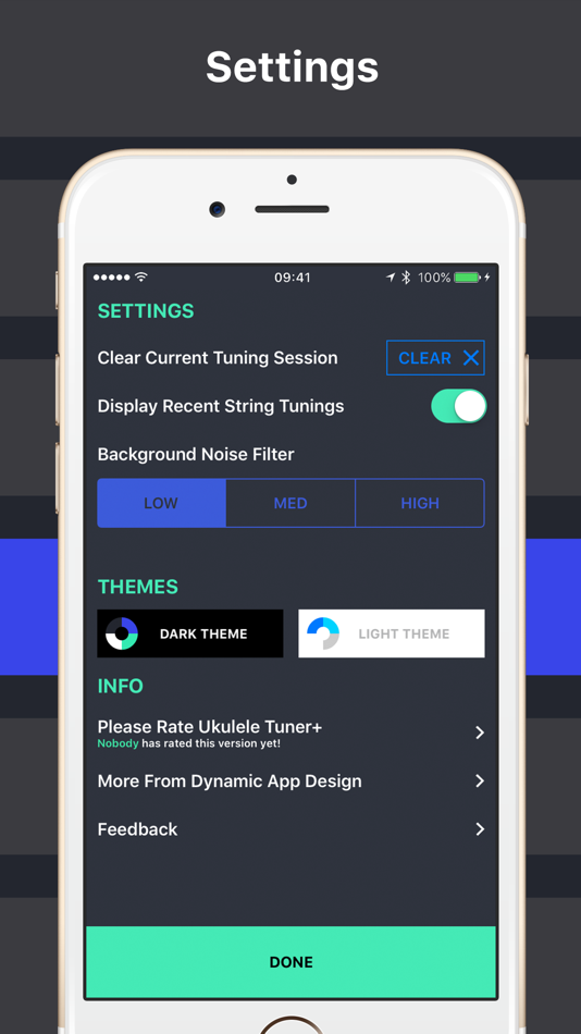 #5. Ukulele Tuner+ (iOS) By: Dynamic App Design LLC