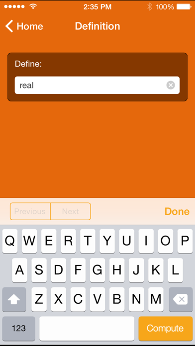 Screenshot #2 pour Wolfram Words Reference App