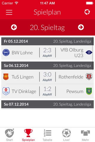 KEI Fussball LiveTicker screenshot 3