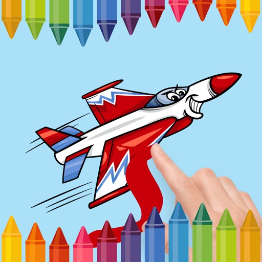Coloring Book:Amazing Airplane Games For Kids Icon
