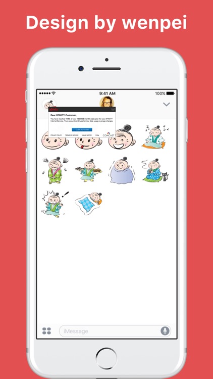 Grandmother Cute stickers by wenpei