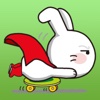 Happy Life Of White Rabbit Stickers