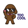 Cool Chocolate Puppy Sticker